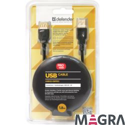DEFENDER Kabel USB USB02-06PRO USB2.0 AM-AF, 1.8 m