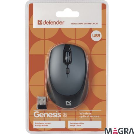 DEFENDER Bezprzewodowa mysz Genesis MB-795
