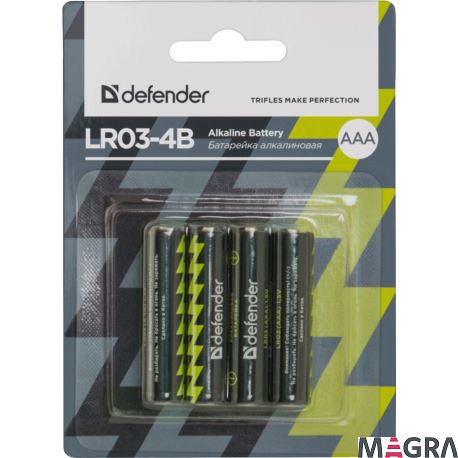 DEFENDER Bateria alkaliczna LR03-4B AAA